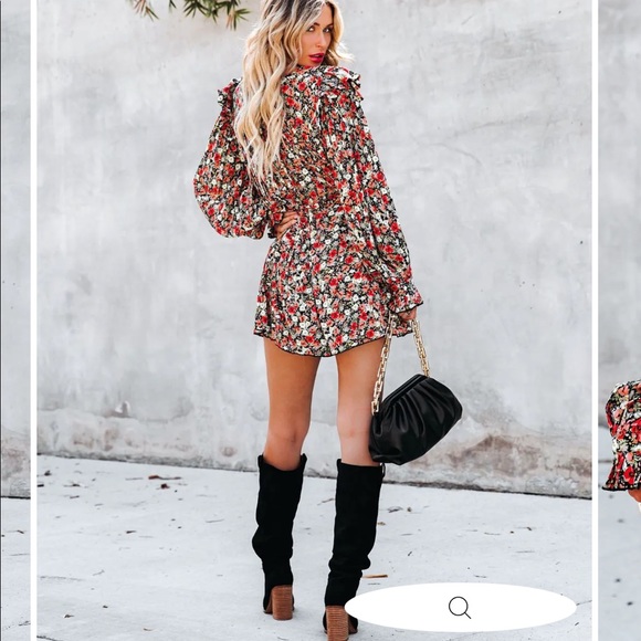 Flowered Romper - Picture 2 of 3